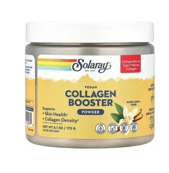 Solaray Vegan Collagen Booster, Веганський порошок · ваніль · 173 г