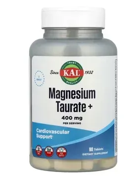 KAL Magnesium Taurate, Магній · 90 таблеток