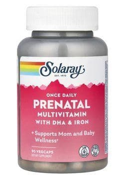 Solaray Prenatal Multivitamin with DHA & Iron